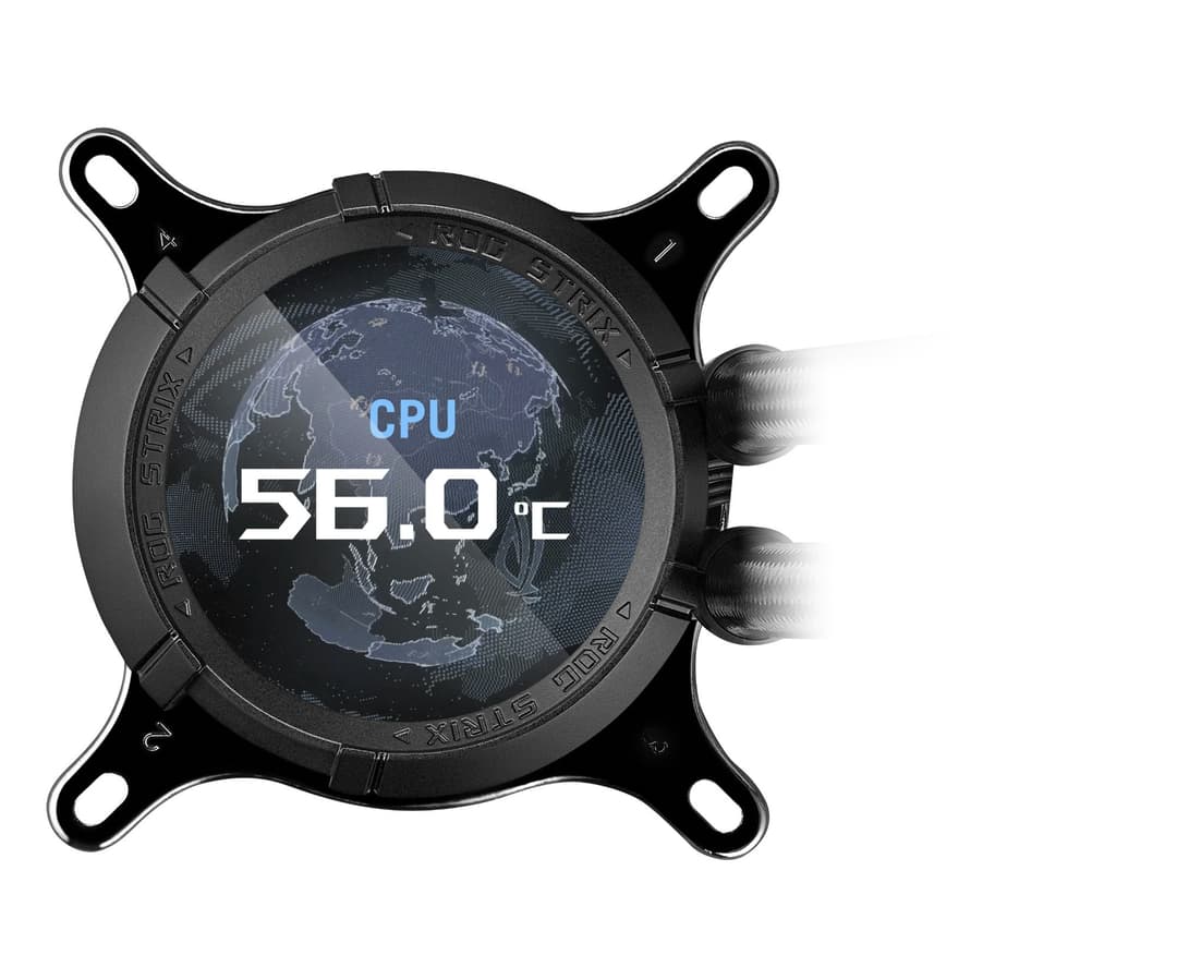 Asus ROG STRIX LC III 360 ARGB LCD All-in-One Liquid Cooler - Black - Image 5