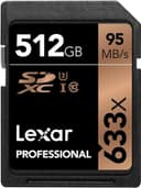 Lexar Professional 633x 512GB SDXC UHS-I Memory Card Up to 95MB/s (LSD512CBEU633) thumbnail 1