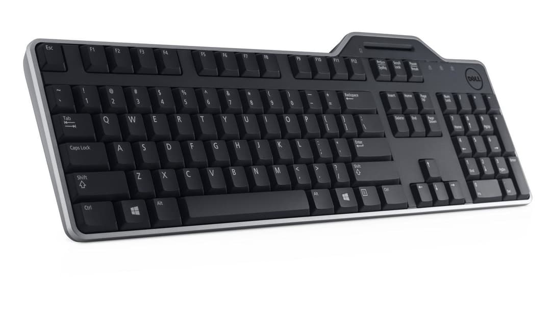 Dell KB813 Pro Smartcard Keyboard - Wired USB, US/European (QWERTY), Black - Image 1