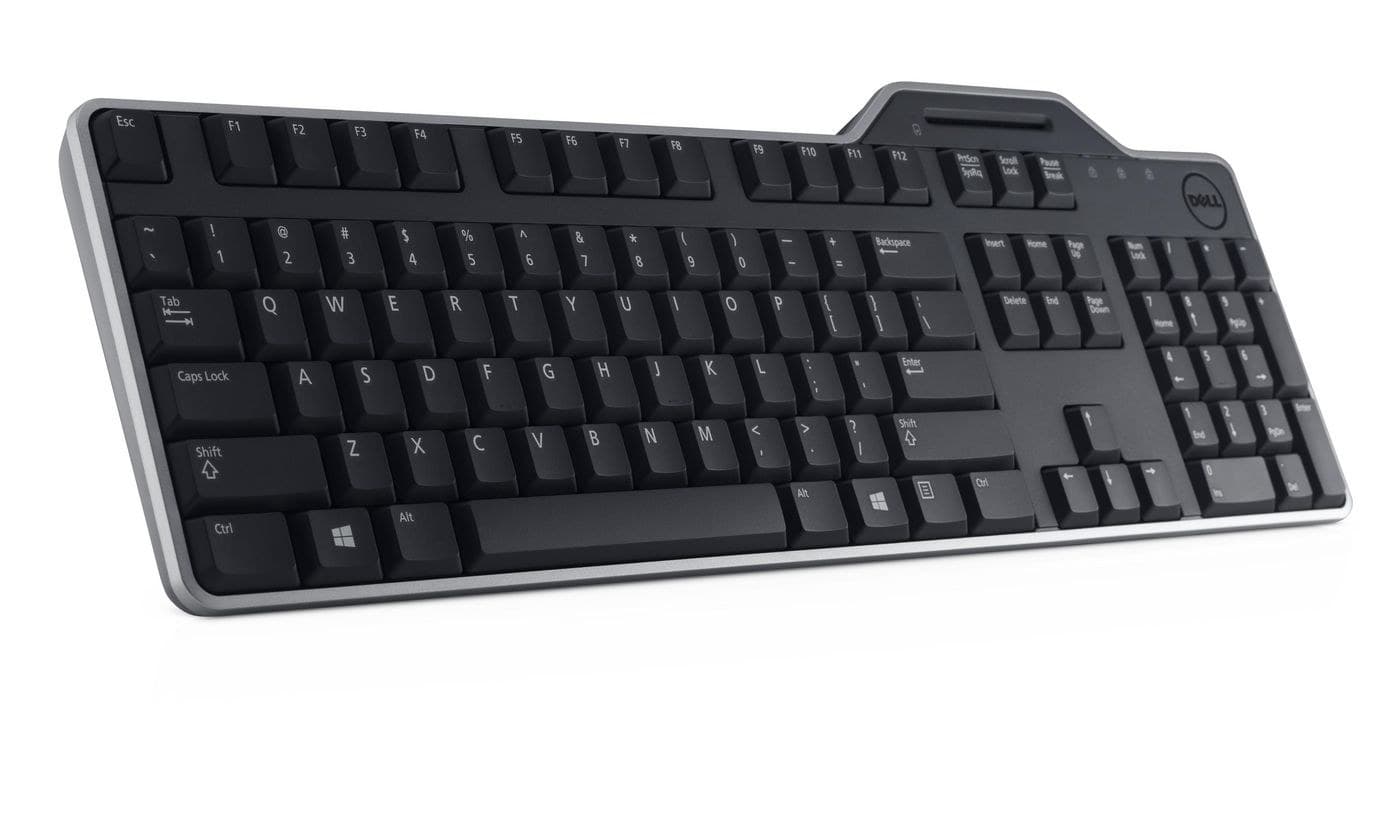 Dell KB813 Pro Smartcard Keyboard - Wired USB, US/European (QWERTY), Black