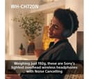 Sony WH-CH720N Wireless Headphones Waterfall Blue thumbnail 9