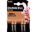 DURACELL Plus AAA Alkaline Batteries with Power Boost - Pack of 4 thumbnail 1