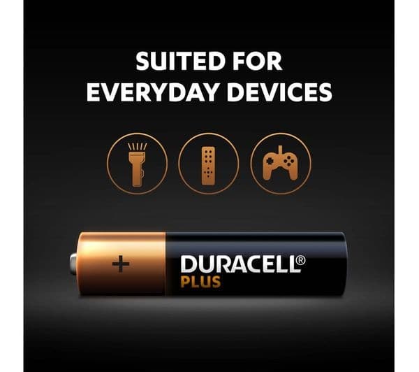 DURACELL Plus AAA Alkaline Batteries with Power Boost - Pack of 4 - Image 4