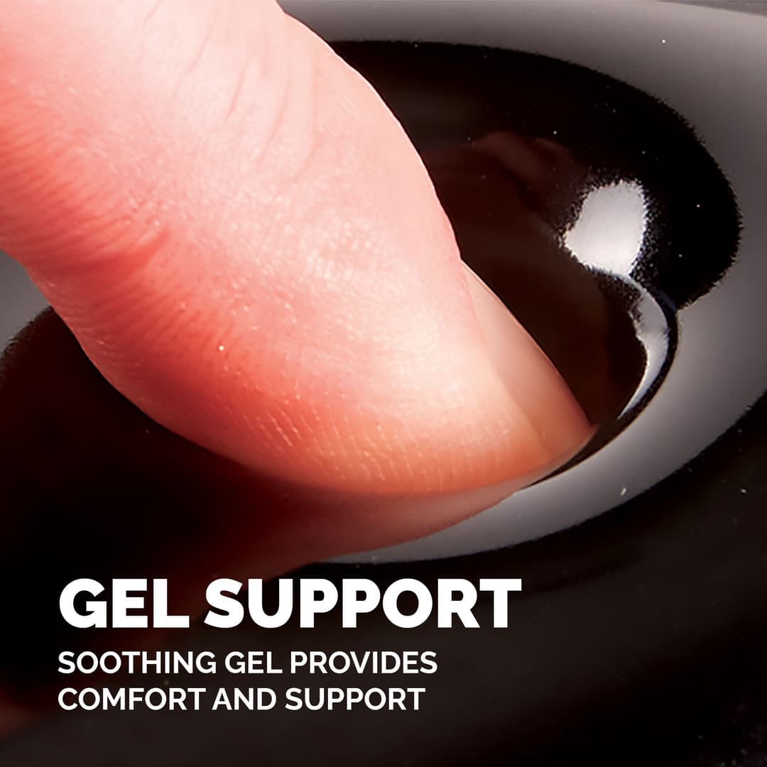 Fellowes Mouse Mat Wrist Support - Crystals Gel Mouse Pad with Non Slip Rubber Base - Ergonomic Mouse Mat for Computer, Laptop, Home Office Use - Compatible with Laser and Optical Mice - Black - Image 3