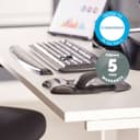 Fellowes Mouse Mat Wrist Support - Crystals Gel Mouse Pad with Non Slip Rubber Base - Ergonomic Mouse Mat for Computer, Laptop, Home Office Use - Compatible with Laser and Optical Mice - Black thumbnail 4