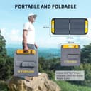VTOMAN VS110 110W Portable Foldable Solar Panel - Black thumbnail 2