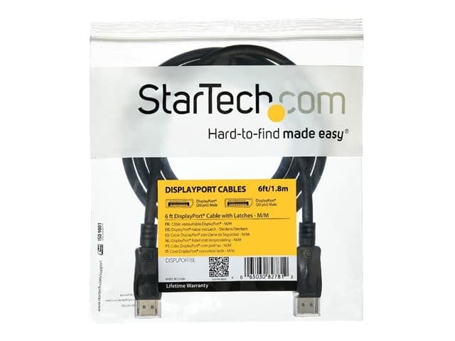 StarTech DISPL5M DisplayPort 1.2 Cable 5m Black - Image 7