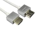 Cables Direct 3m Super Slim HDMI Cable in White thumbnail 1