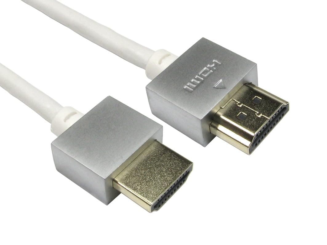 Cables Direct 3m Super Slim HDMI Cable in White