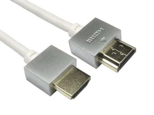 Cables Direct 3m Super Slim HDMI Cable in White - Image 2