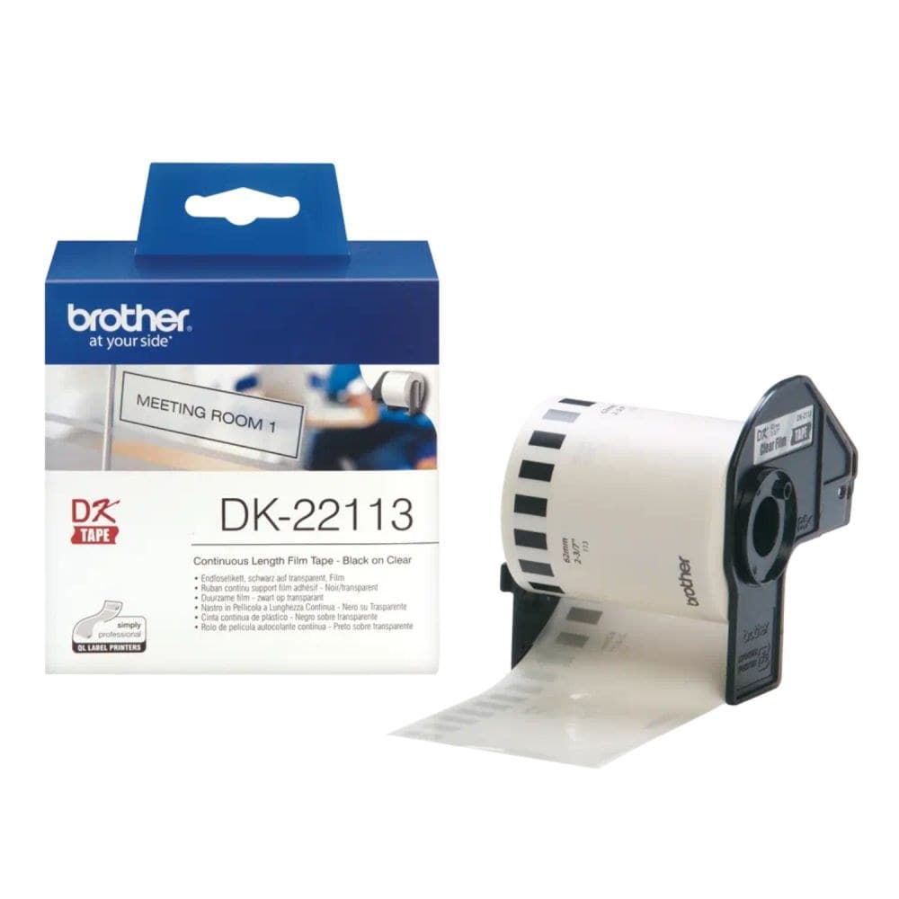 Brother DK22113 Clear Film Tape - Image 1