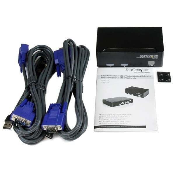 StarTech.com 2 Port Professional USB KVM Switch Kit with Cables - Image 4