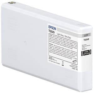 Epson T55W9 UltraChrome Pro10 200ml Ink Cartridge for SureColor SC-P5300 - Light Grey - Image 1