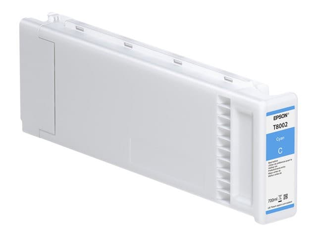 Epson T8002 UltraChrome PRO - 700 ml - cyan - original - ink cartridge - for SureColor SC-P10000, SC-P20000