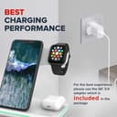 Canyon WS-302 3-in-1 Wireless Charging Station Qi Charger for iPhone Apple Watch AirPods - White thumbnail 5