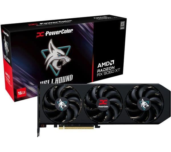 POWERCOLOR Radeon RX 9060 XT Hellhound 16 GB GDDR6 Graphics Card - Image 1