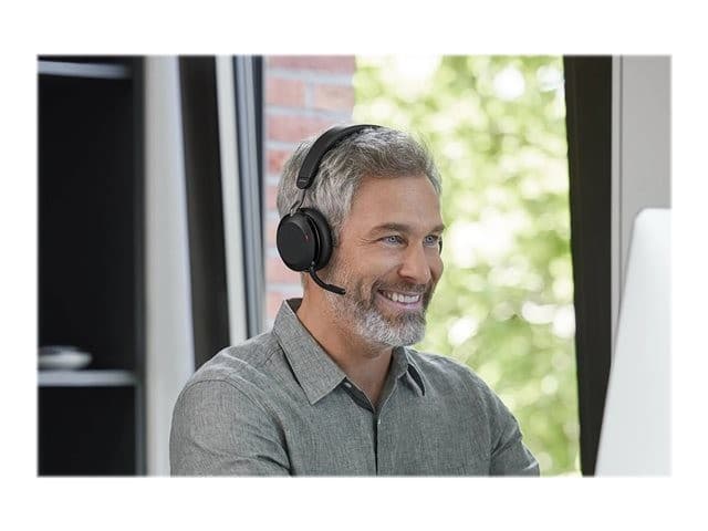 Jabra Evolve2 75 USB-C UC Stereo Headset - Black - Image 6