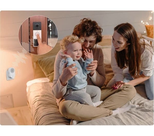 TP-LINK Tapo D210 2K 3 MP WiFi Battery Video Doorbell with Chime - White - Image 8