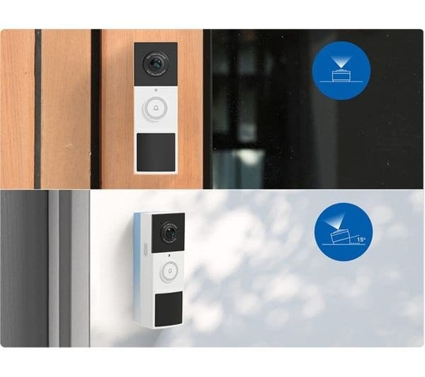 TP-LINK Tapo D210 2K 3 MP WiFi Battery Video Doorbell with Chime - White - Image 9