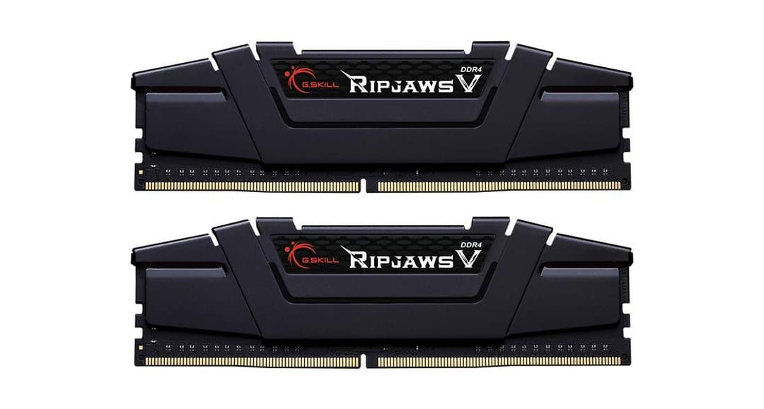 G.Skill Ripjaws V Black F4-3600C16D-16GVKC memory module 16 GB 2 x 8 GB DDR4 3600 MHz CL16 1.35V Dual Channel Kit - Image 1