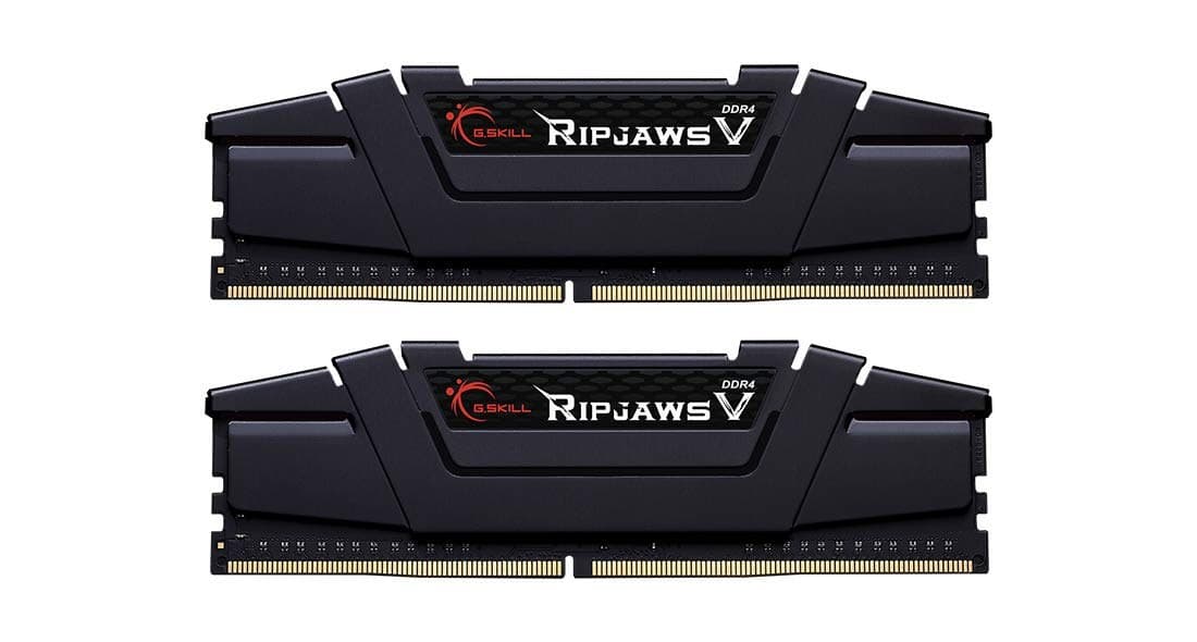 G.Skill Ripjaws V Black F4-3600C16D-16GVKC memory module 16 GB 2 x 8 GB DDR4 3600 MHz CL16 1.35V Dual Channel Kit