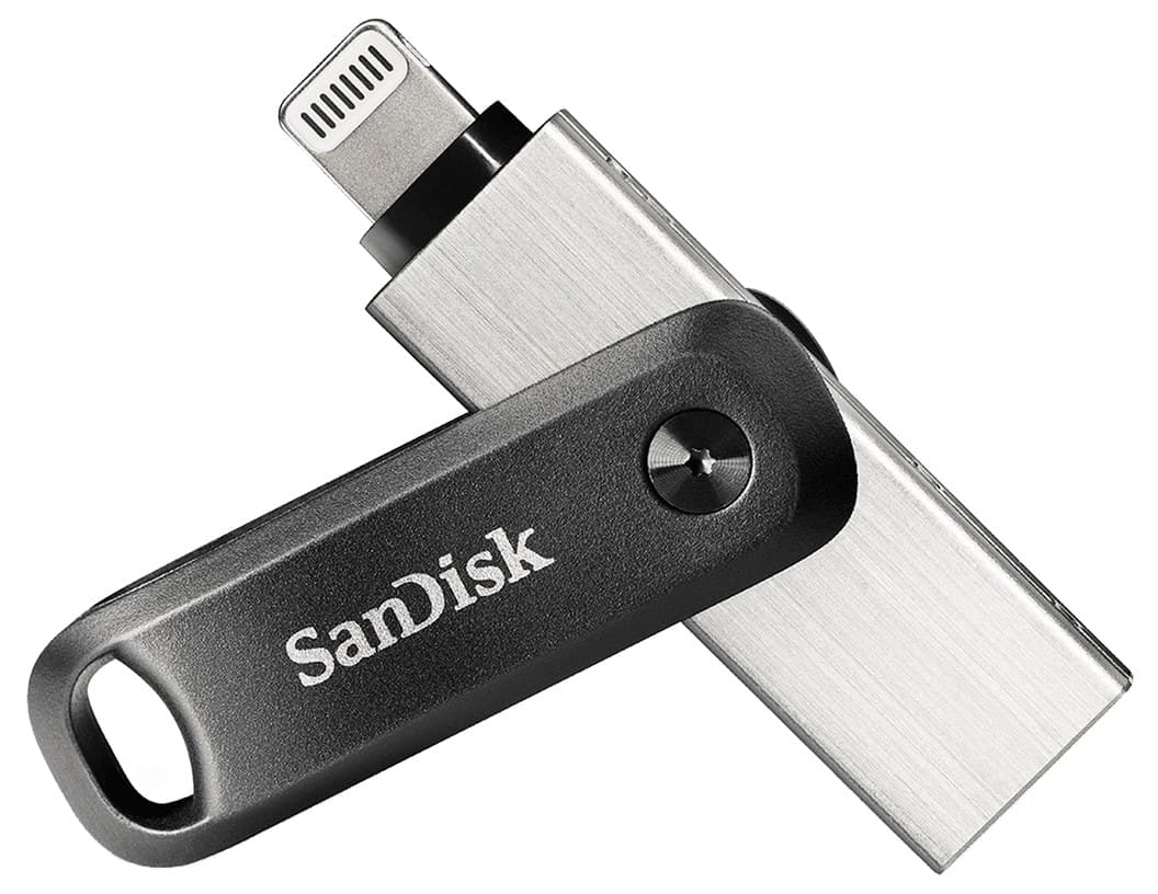 SanDisk iXpand USB flash drive 64 GB USB Type-A / Lightning 3.2 Gen 2 (3.1 Gen 2) Black, Silver - Image 1