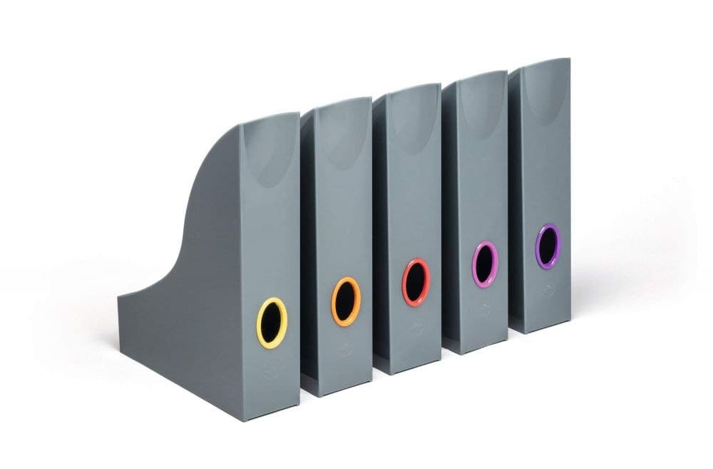 Durable VARICOLOR Magazine Rack Document Desk File Organiser PK5 A4 - Image 1