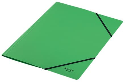 Leitz Recycle Card Folder with Elastic Bands A4 (Pack of 10) - Green - Image 3