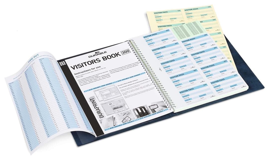 DURABLE - visitors book refill - 90 x 60 mm - 300 refill - duplicate - Image 1