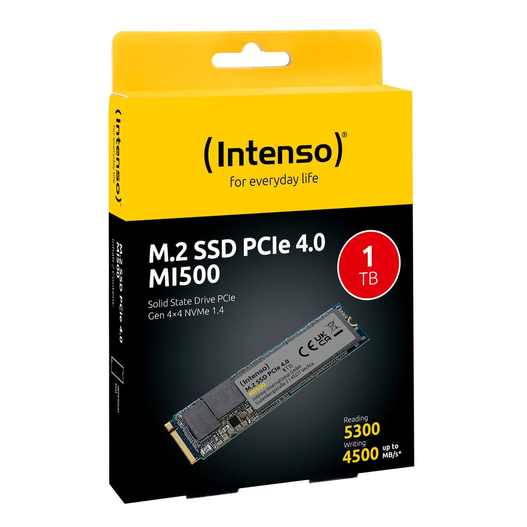 Intenso MI500 1 TB M.2 2280 Internal SSD PCI Express 4.0 NVMe (3836460) - Image 5