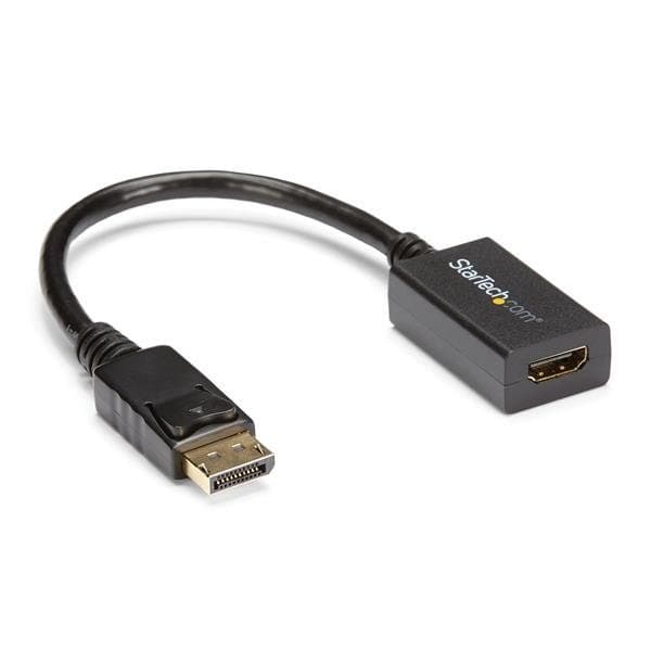 StarTech.com DisplayPort to HDMI Adapter - DP 1.2 to HDMI Video Converter 1080p - DP to HDMI Monitor/TV/Display Cable Adapter Dongle - Passive DP to HDMI Adapter - Latching DP Connector - Image 1