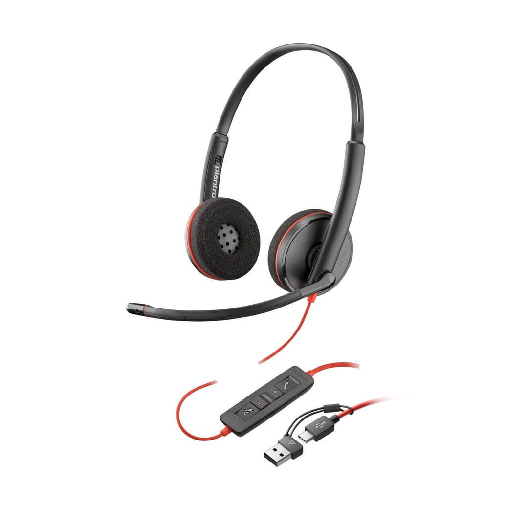 Poly Blackwire 3225 Stereo USB-C Headset - Image 1