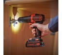 BLACK + DECKER BCD700S1K 18V Cordless 2 Gear Hammer Drill with 1 x 1.5Ah Battery, Charger & Kitbox - Black & Orange thumbnail 5