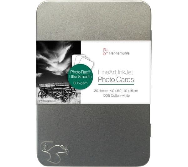 HAHNEMUEHLE FineArt Photo Rag A4 Ultra Smooth Matte Photo Card - 30 Sheets - Image 1