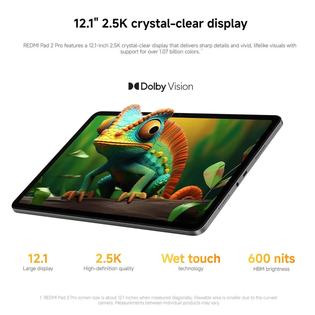 XIAOMI Redmi Pad 2 Pro 8GB+256GB Tablet - Silver - Image 3