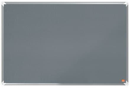 Nobo Premium Plus Felt Notice Board 900x600mm Grey - Image 1