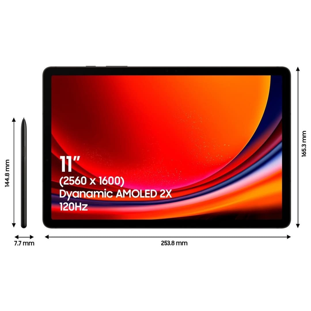 Samsung Galaxy Tab S9 11in 8GB RAM 128GB Wi-Fi AI Tablet - Graphite - Image 2