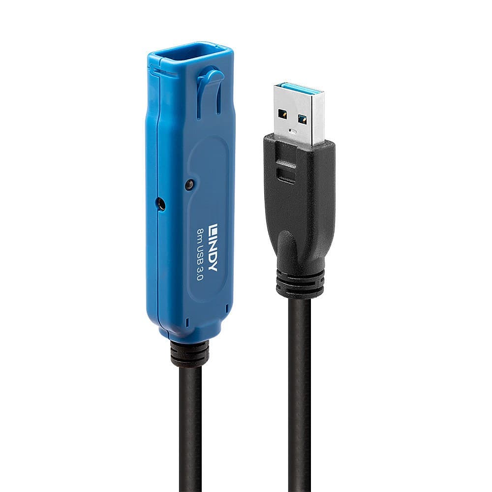 Lindy 8m USB 3.0 Active Extension Cable Pro, 5Gbps - Image 1