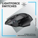 Logitech G G502 X LIGHTSPEED Wireless Gaming Mouse - Black thumbnail 2