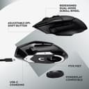 Logitech G G502 X LIGHTSPEED Wireless Gaming Mouse - Black thumbnail 5