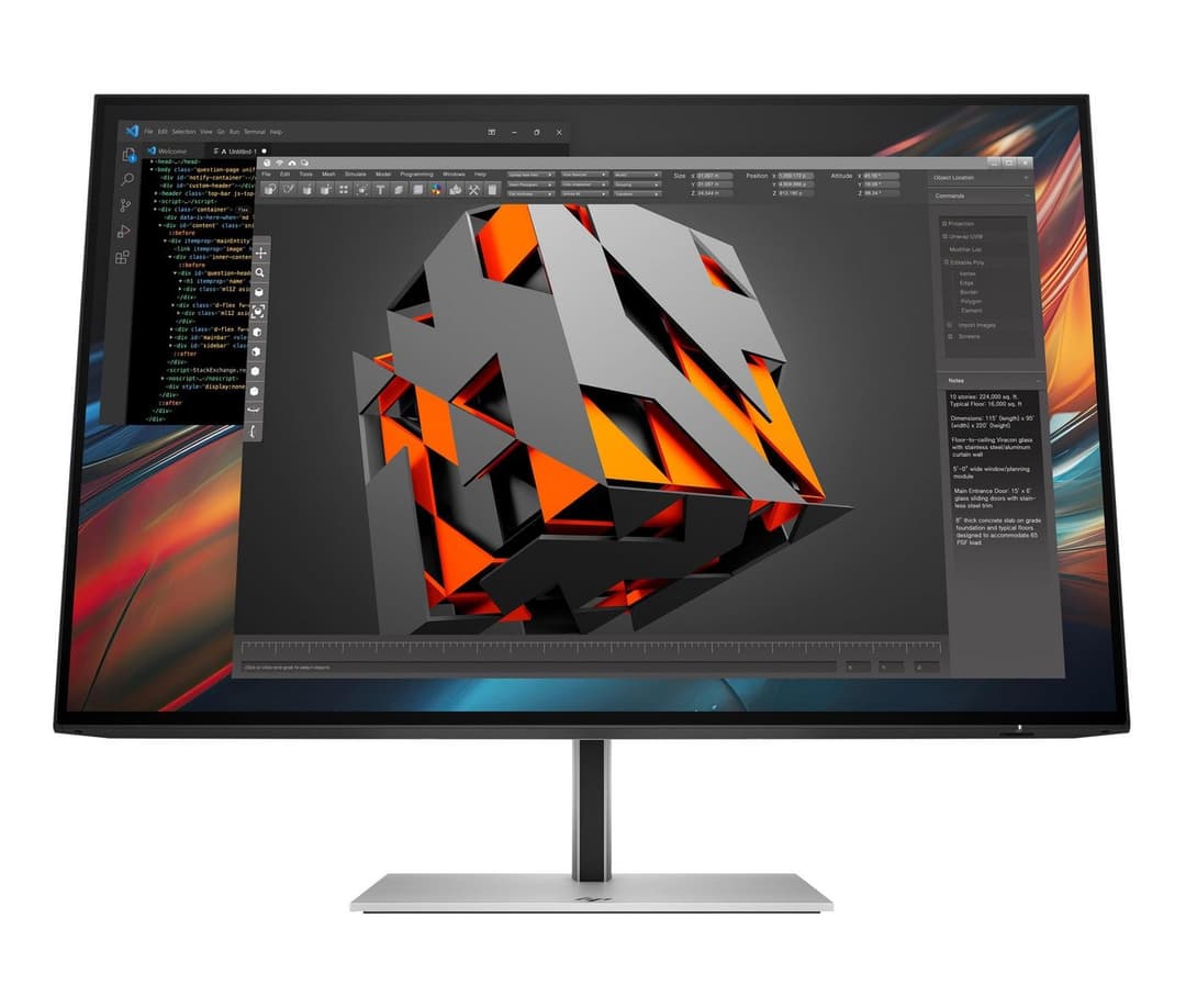 HP Series 7 Pro 724pn 24-inch WUXGA Monitor - Black/Silver - Image 1