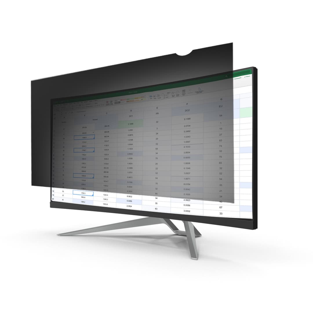 StarTech.com Monitor Privacy Screen for 34 inch Ultrawide Display - 21:9 Widescreen - Computer Screen Security Filter - Blue Light Reducing Protector - Matte/Glossy - +/-30 Degree - Image 1