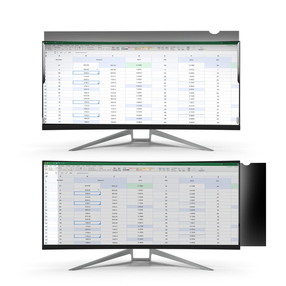 StarTech.com Monitor Privacy Screen for 34 inch Ultrawide Display - 21:9 Widescreen - Computer Screen Security Filter - Blue Light Reducing Protector - Matte/Glossy - +/-30 Degree - Image 4