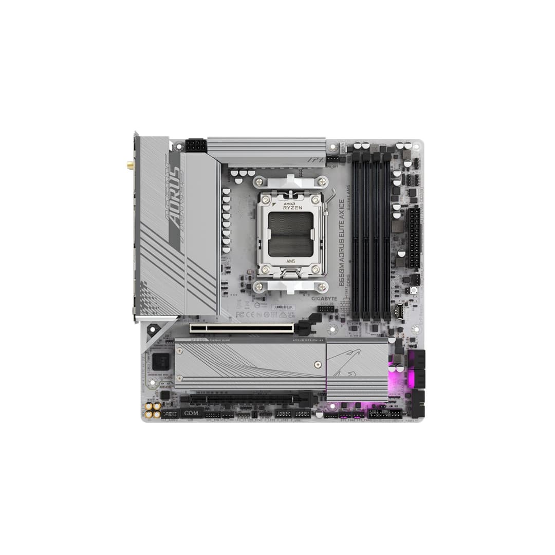 GIGABYTE B650M AORUS ELITE AX ICE Micro ATX AMD Socket AM5 Motherboard - Image 2