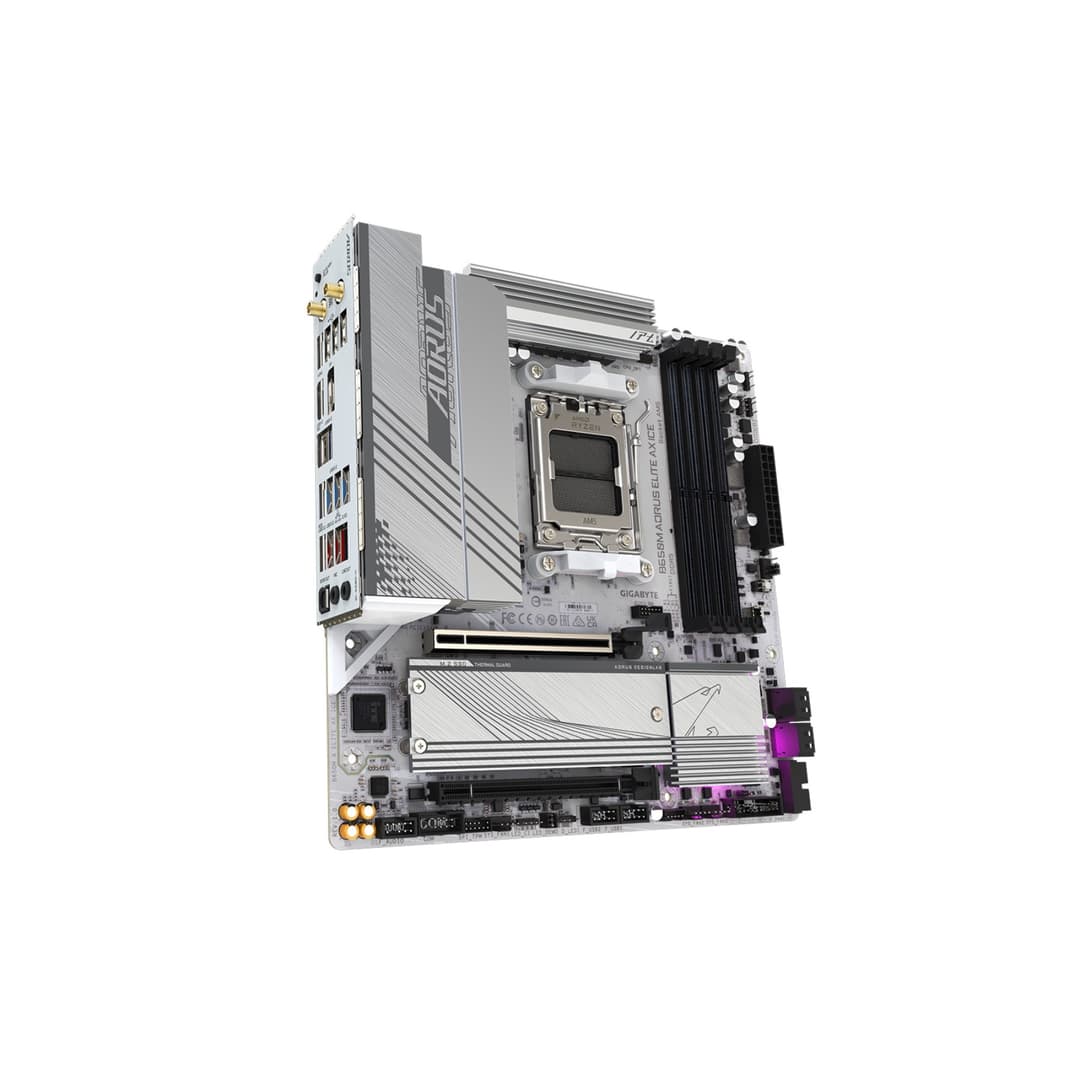 GIGABYTE B650M AORUS ELITE AX ICE Micro ATX AMD Socket AM5 Motherboard - Image 3