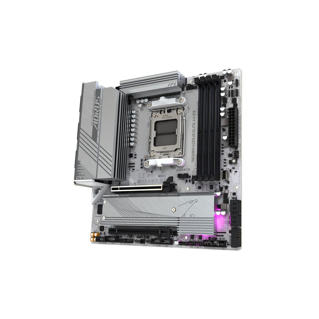 GIGABYTE B650M AORUS ELITE AX ICE Micro ATX AMD Socket AM5 Motherboard - Image 4