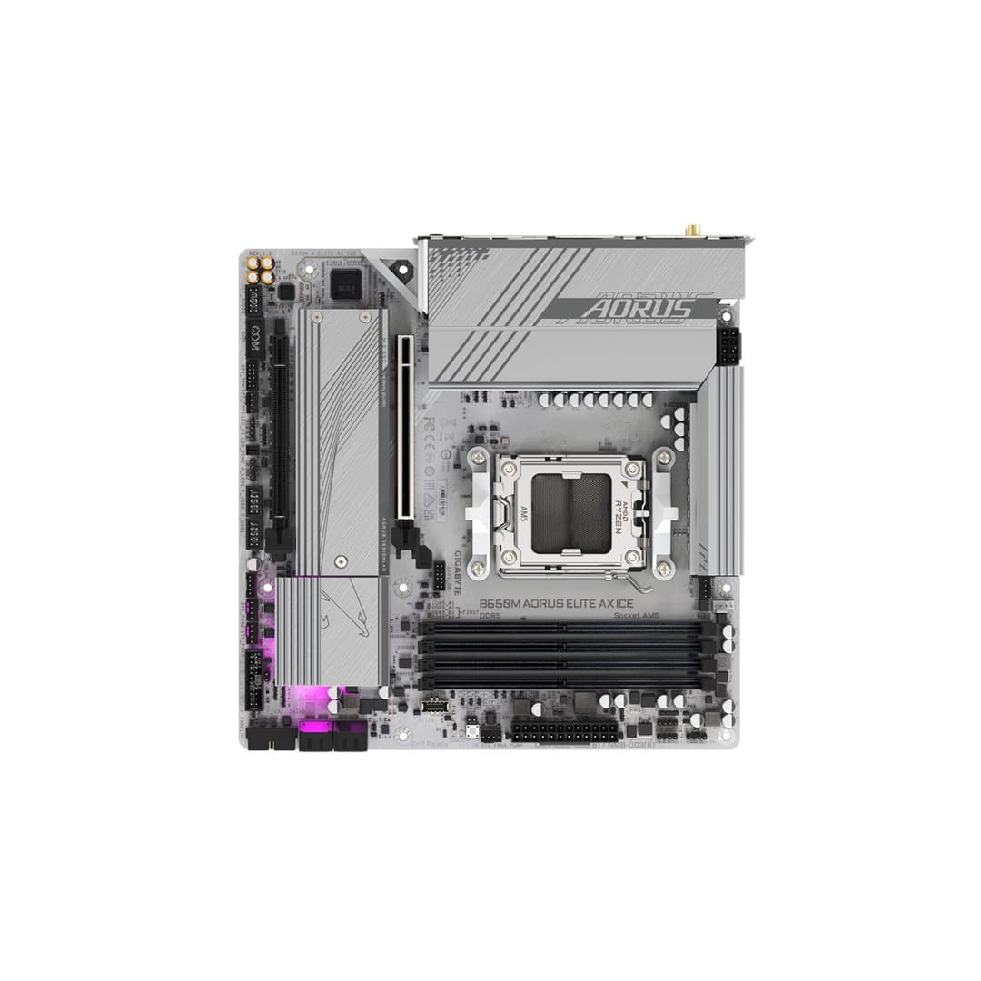 GIGABYTE B650M AORUS ELITE AX ICE Micro ATX AMD Socket AM5 Motherboard - Image 5