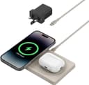 Belkin BoostCharge Pro 2-in-1 MagSafe Wireless Charging Pad 15W Sand thumbnail 1