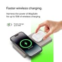 Belkin BoostCharge Pro 2-in-1 MagSafe Wireless Charging Pad 15W Sand thumbnail 2
