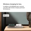 Belkin BoostCharge Pro 2-in-1 MagSafe Wireless Charging Pad 15W Sand thumbnail 3